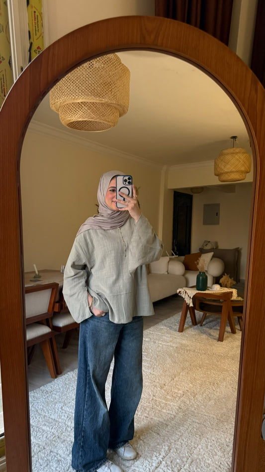لين in Mint Green